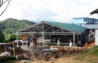 Construction of school/shelter